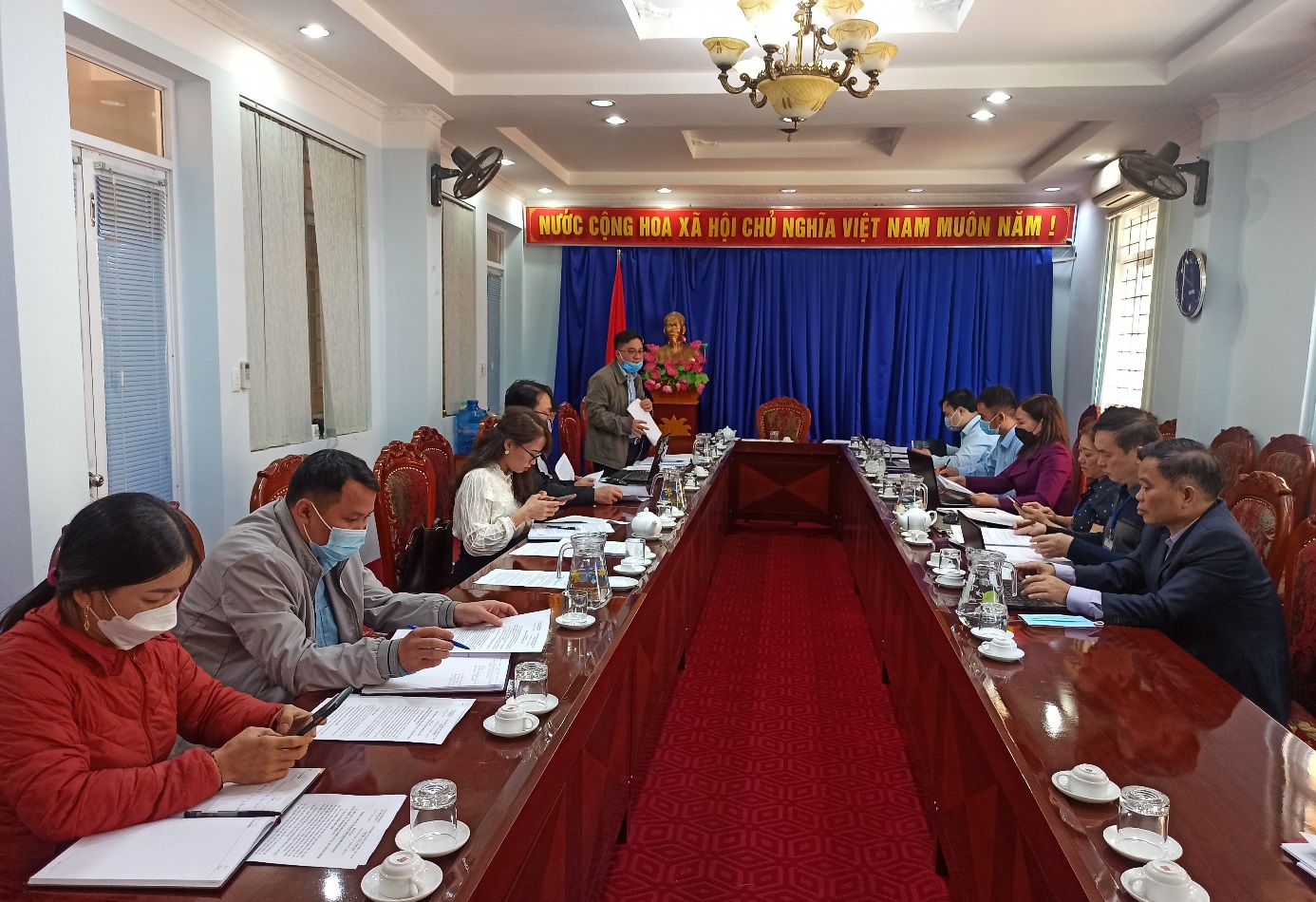 Ban Chỉ đạo xây dựng chính quyền điện tử tỉnh Bắc Kạn kiểm tra tại huyện Ba Bể
