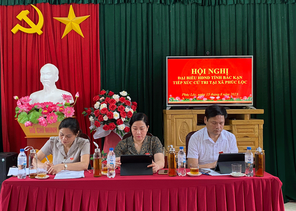 Đại biểu HĐND tỉnh tiếp xúc cử tri xã Phúc Lộc