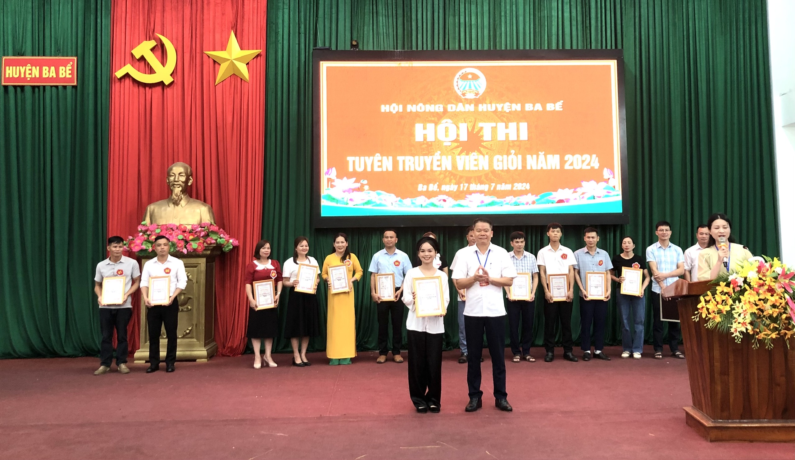 Hội Nông dân huyện Ba Bể tổ chức Hội thi tuyên truyền viên giỏi năm 2024